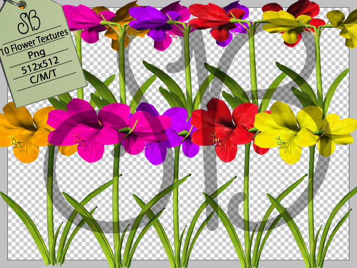 50% OFF SB 10 DOUBLE FLOWER ALPHA TEXTURES