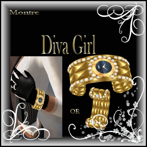 MONTRE DIVA GIRL GOLD