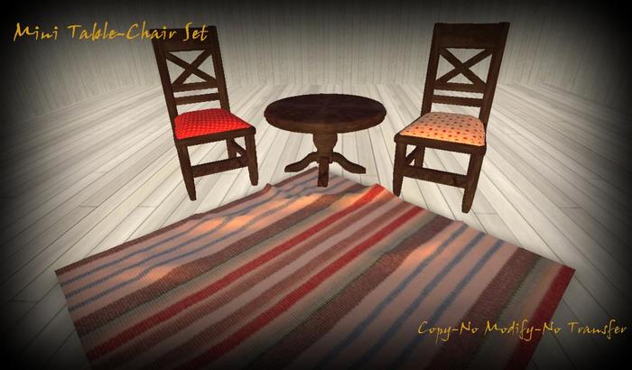 Mini Table-Chair Set