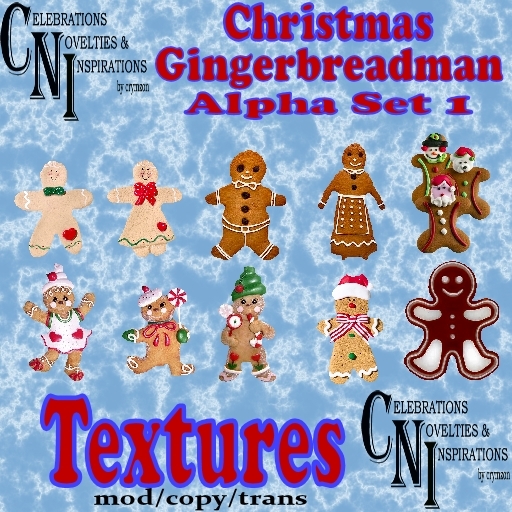 Xmas Textures Gingerbread men 