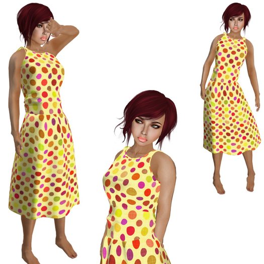 Cady's Polka - Mesh Dress
