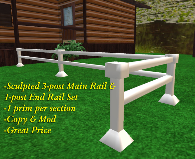 Sculpted Rail Fence Set