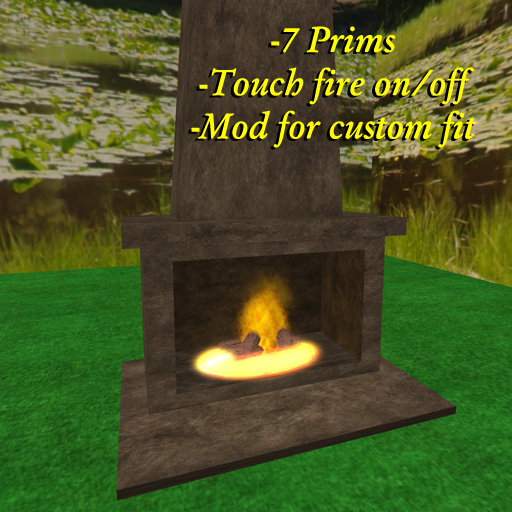 Smooth Stone Fireplace (Boxed)