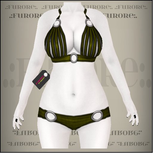 [Furore] Lingerie Stripes *olive*