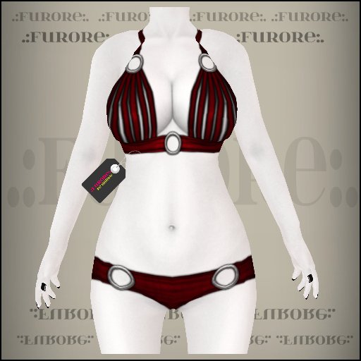 [Furore] Lingerie Stripes *red*