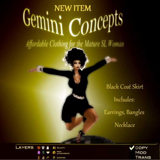 Promo Black Coat Dress II (Jet)