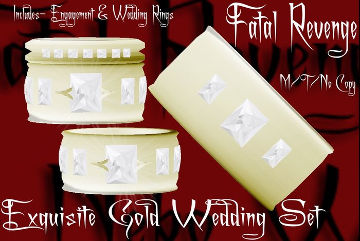 Fatal Revenge- Exquisite "Gold" Wedding Set