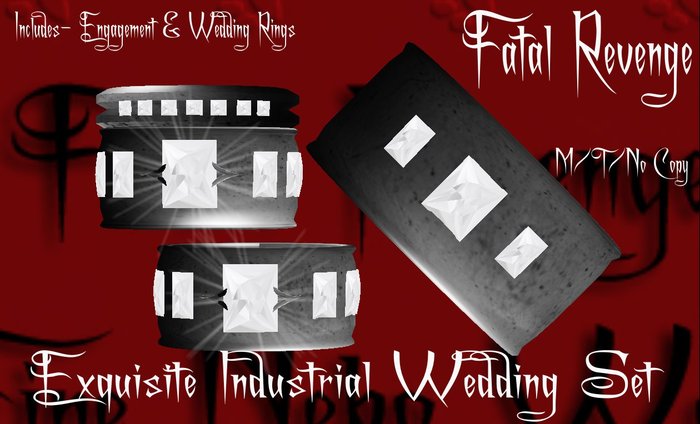 Fatal Revenge - Exquisite "Industrial" Wedding Set