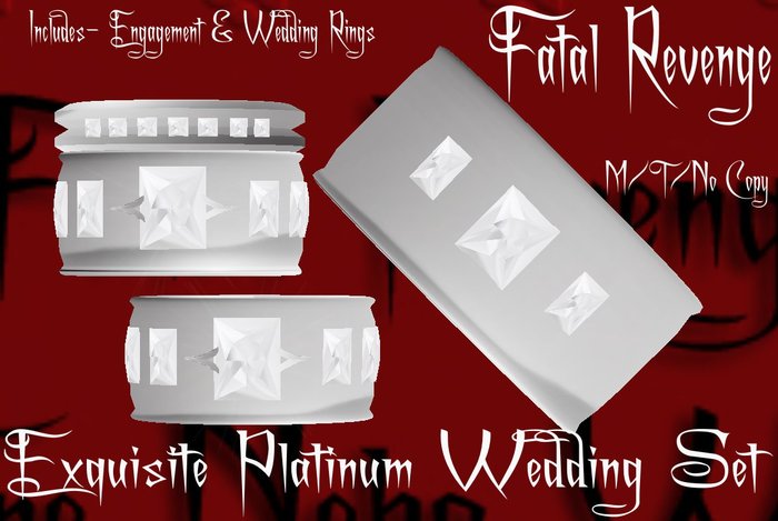 Fatal Revenge - Exquisite "Platinum" Wedding Set