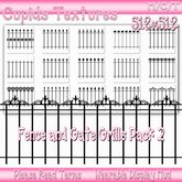 *CUPIDS* 15 GATE AND FENCE GRILLS 2 Textures