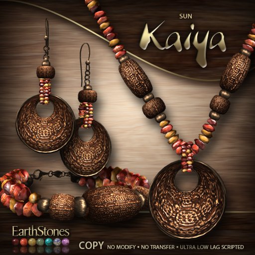 EarthStones Kaiya Jewelry Set - Sun (BOX)