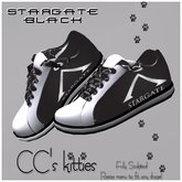 CC's Kitties Women'sStargate Black Sk8r sneakers *Boxed*