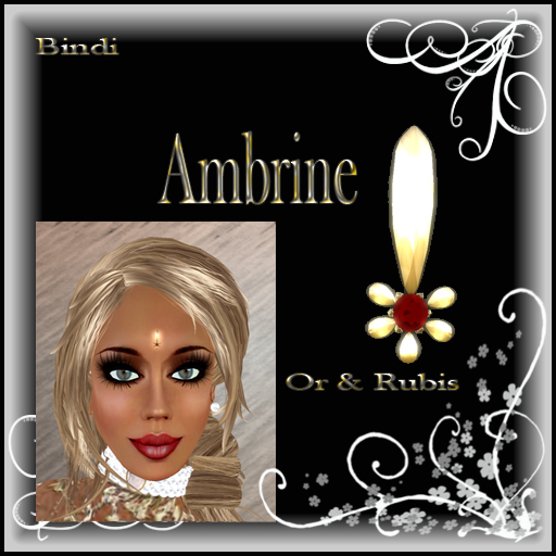 BINDI AMBRINE OR ET RUBIS