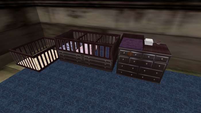Cherry Triplets Crib Set