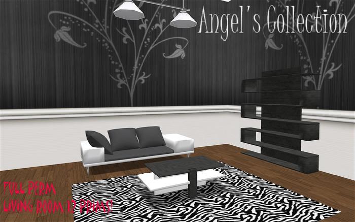 LIVING ROOM FULL PERM 12 PRIMS BOXED