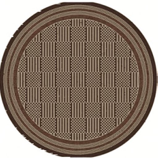 AFantasy Antique Damero Circular Area Rug