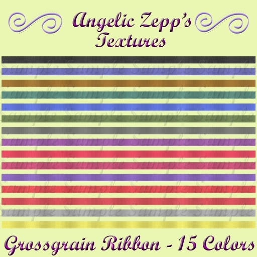 [Angelic's Textures] Grossgrain Ribbons Pack 1 MP Only Item!