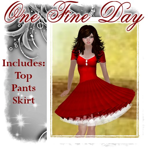 One Fine Day - Red *FOR PETITES MESH AVATARS*