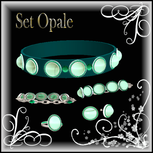 BOUCLES D OREILLES OPALE