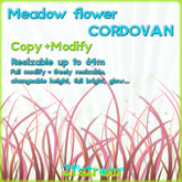 1 prim sculpted Grass Field CORDOVAN - copy, full modify, resizable up to 64m