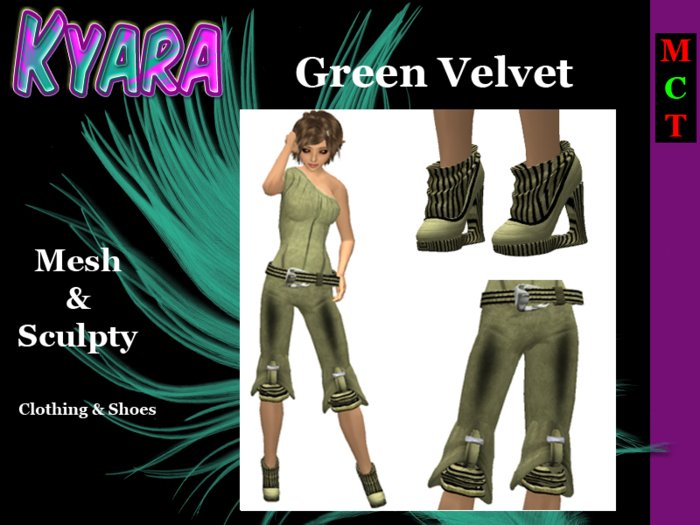 ** GREEN VELVET For Petite Mesh Avatars