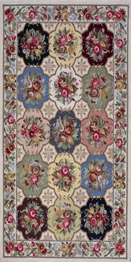AFantasy Colonial Floral Area Rug