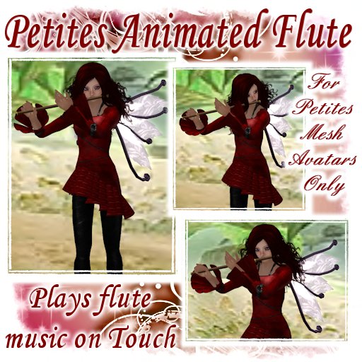 Animated Musical Flute    *FOR PETITES MESH AVATARS*
