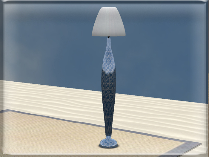 ::BnB:: Blue porcelain floor lamp