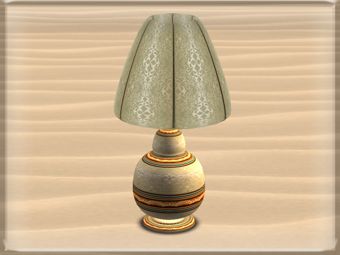::BnB:: Sage stripes table lamp