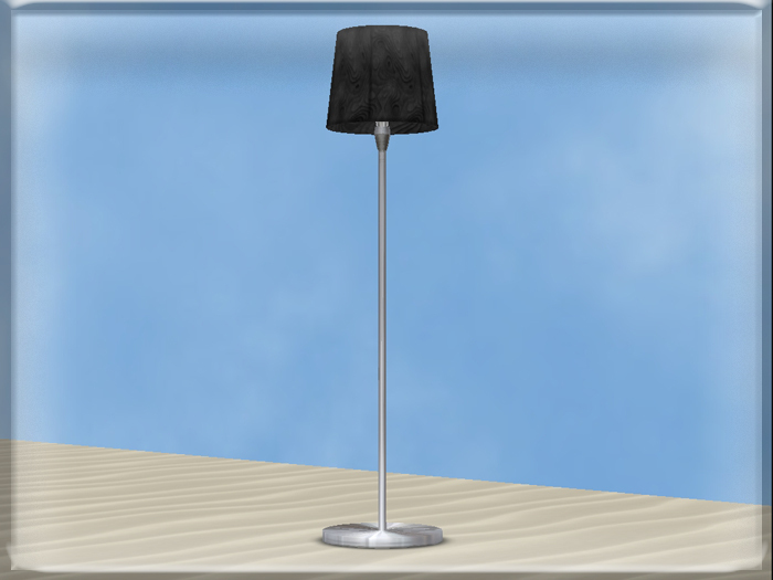 ::BnB:: Black swirls floor lamp