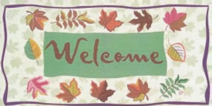 AFantasy Fallen Leaves Welcome Doormat