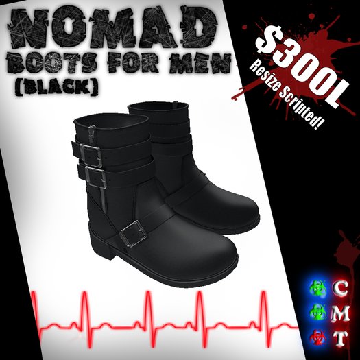 Black Nomad Boots for Men