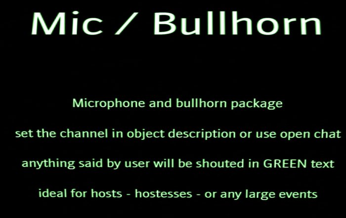 @MA@ Scripts 20 Mic/Bullhorn Pack