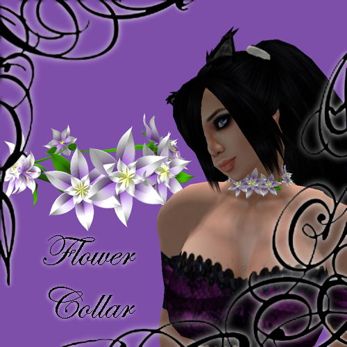 .:LT:. Purple Flower Collar