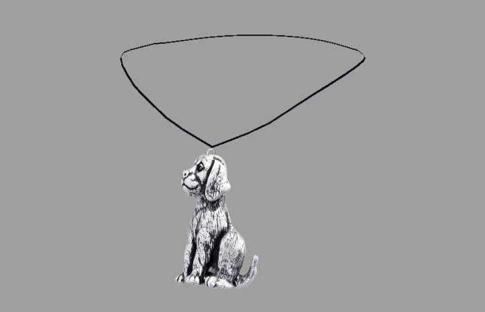 Vihar Silver Puppy Necklace