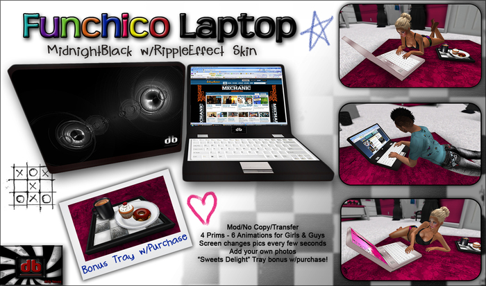 -db- The Funchico Laptop (MidnightBlack Ripple Effect)_BOXED