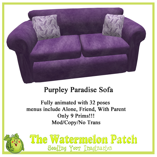 Purpley Paradise Sofa