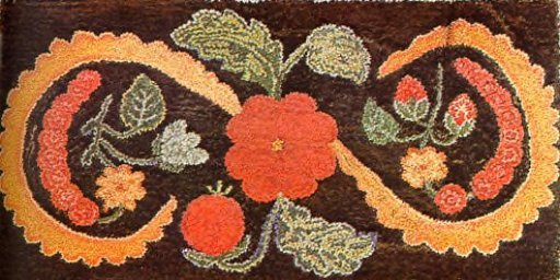 AFantasy Golden Orange Infinity Area Rug