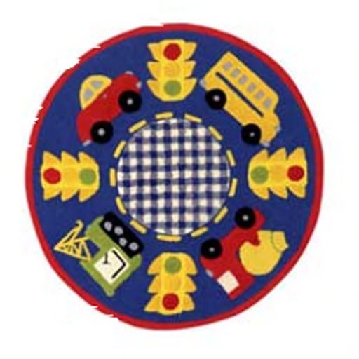 AFantasy Childs Room Kids-On the Go Circular Area Rug