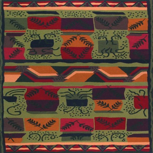 AFantasy Laurels Geometric Area Rug