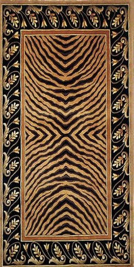 AFantasy Leopard Brown Area Rug
