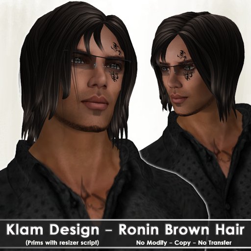 Ronin Brown Hair - Klam Design