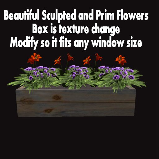 Window box Orange/multi Purple
