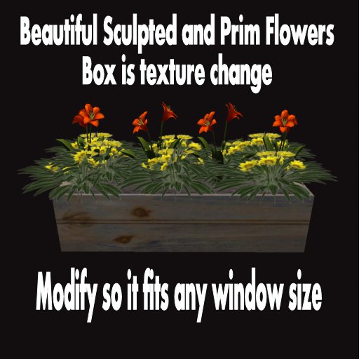 Window box Orange/Yellow  By Tumbleweed Homes