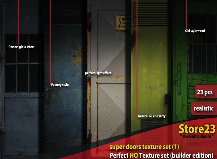 Super Door Texture Pack Pack 1 (Full Perm) Promo 2012 !!!