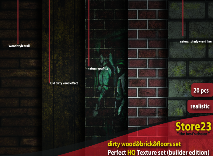 Dirty Wood&Brick&Floors Textures