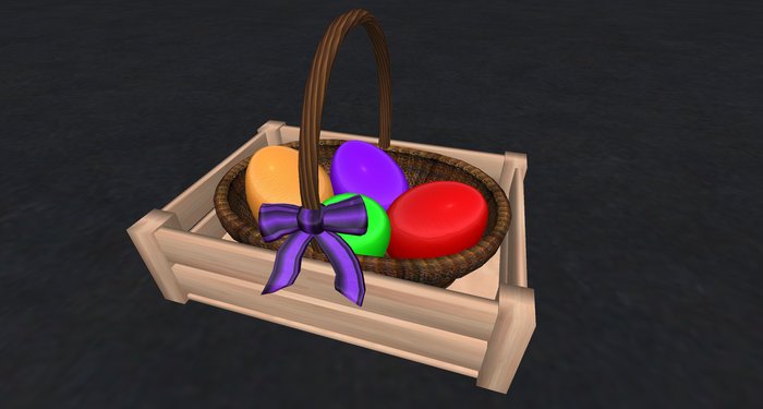 Easter Egg Basket in Packing Crate