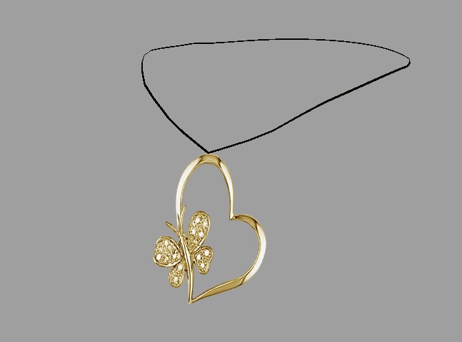 Vihar Gold Butterfly Necklace