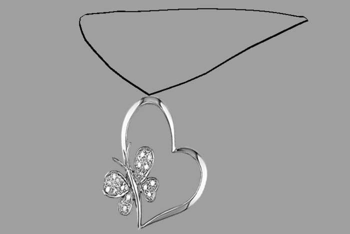 Vihar Silver Butterfly Necklace