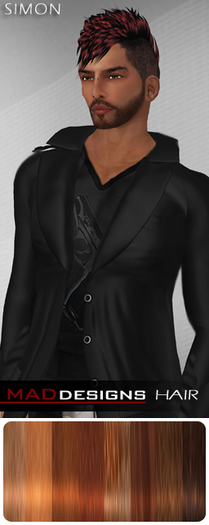 MADesigns HAIR ~ SIMON ~ Copper